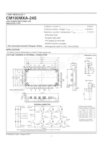 CM100MXA-24S Datasheet Cover