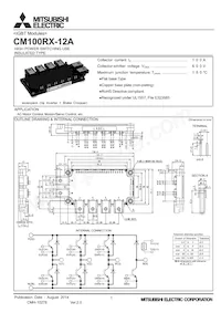 CM100RX-12A Datasheet Cover