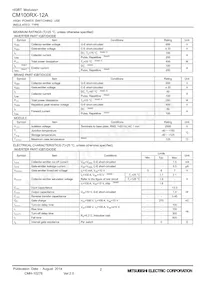 CM100RX-12A Datasheet Page 2