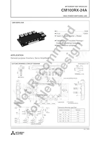 CM100RX-24A Datasheet Cover
