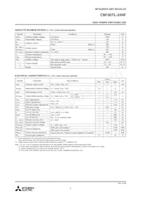 CM100TL-24NF Datasheet Page 2