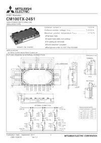 CM100TX-24S1 Datasheet Cover
