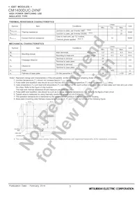 CM1400DUC-24NF Datasheet Page 3