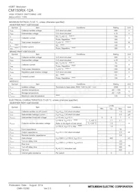 CM150RX-12A Datasheet Pagina 2