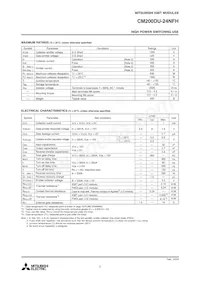 CM200DU-24NFH Datasheet Page 2