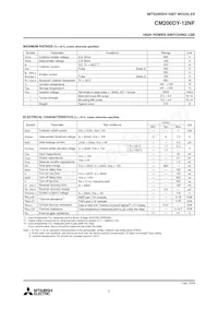 CM200DY-12NF數據表 頁面 2