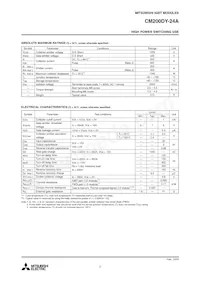 CM200DY-24A Datasheet Page 2