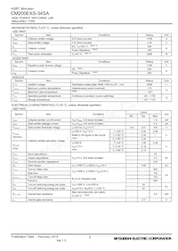 CM200EXS-34SA Datasheet Page 2