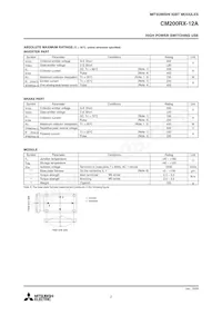 CM200RX-12A數據表 頁面 2