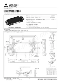 CM225DX-24S1 데이터 시트 표지