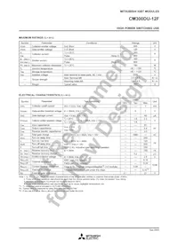 CM300DU-12F Datasheet Page 2