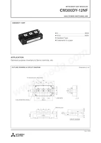 CM300DY-12NF Datasheet Copertura