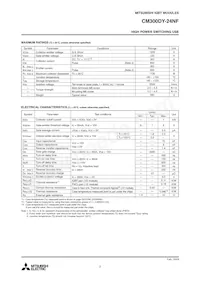 CM300DY-24NF Datasheet Page 2