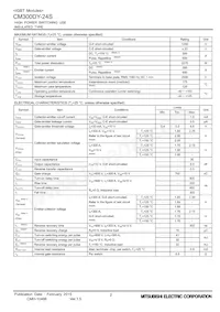 CM300DY-24S Datasheet Page 2