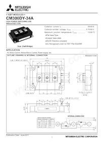 CM300DY-34A Datasheet Cover