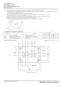 CM300DY-34A Datasheet Page 3