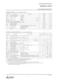 CM400DU-12NFH Datasheet Page 2