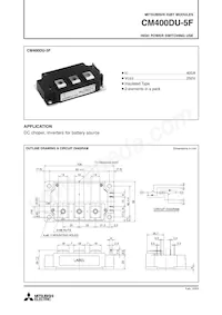 CM400DU-5F Datasheet Cover