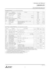 CM400DU-5F Datasheet Page 2