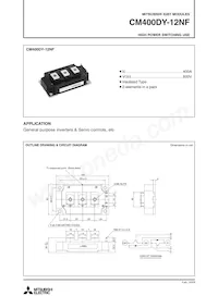 CM400DY-12NF Datasheet Cover