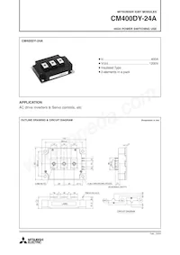 CM400DY-24A Datasheet Cover