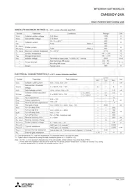 CM400DY-24A Datasheet Page 2