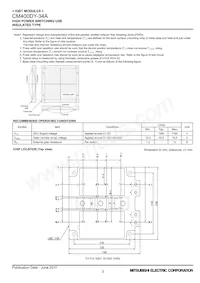 CM400DY-34A Datasheet Page 3