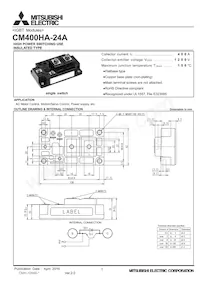 CM400HA-24A Datasheet Cover