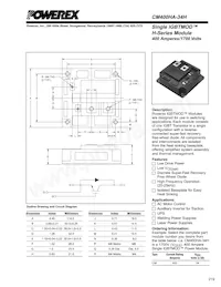 CM400HA-34H Datasheet Cover