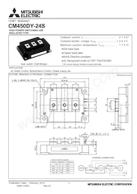 CM450DY-24S Datasheet Copertura