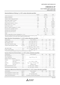 CM450HA-5F Datasheet Page 2