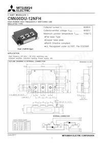 CM600DU-12NFH Datasheet Cover