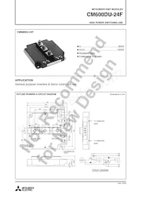 CM600DU-24F Datasheet Cover