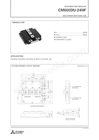 CM600DU-24NF Datasheet Cover