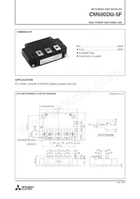 CM600DU-5F Datasheet Cover