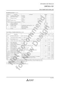 CM75DU-12F Datasheet Page 2