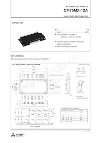 CM75MX-12A Datasheet Cover