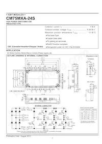 CM75MXA-24S Datasheet Cover