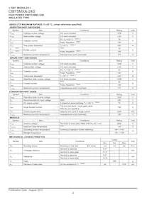 CM75MXA-24S Datasheet Page 2