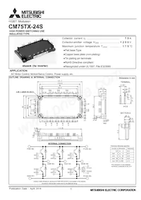 CM75TX-24S Datasheet Cover