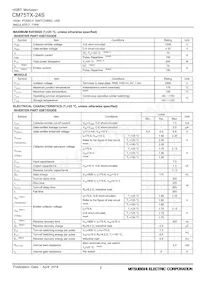 CM75TX-24S Datasheet Page 2