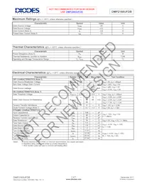 DMP2160UFDB-7 Datasheet Page 2