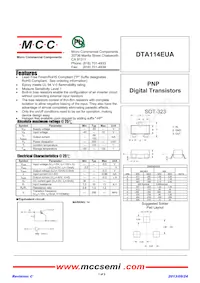 DTA114EUA-TP Datasheet Cover