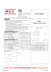 DTA124EE-TP Datasheet Cover