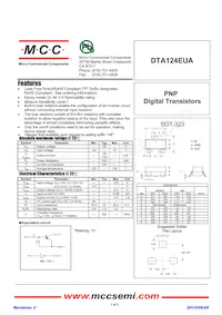 DTA124EUA-TP Datasheet Cover