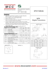 DTC114EUA-TP Datenblatt Cover