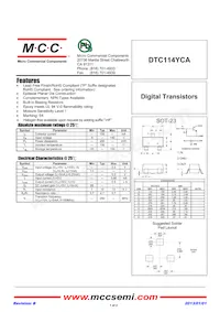 DTC114YCA-TP Datenblatt Cover
