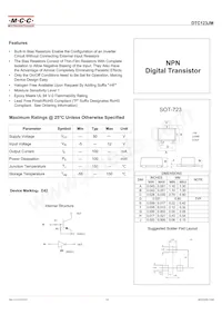 DTC123JM-TP數據表 封面