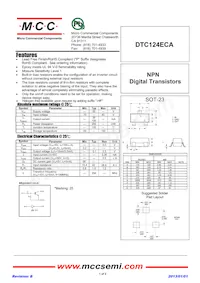 DTC124ECA-TP Datasheet Copertura