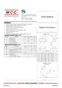 DTC143ZCA-TP數據表 封面